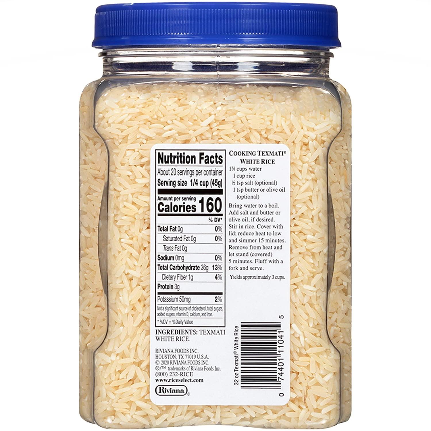 RiceSelect Texmati White Rice, Long Grain, GlutenFree, NonGMO, 32 oz