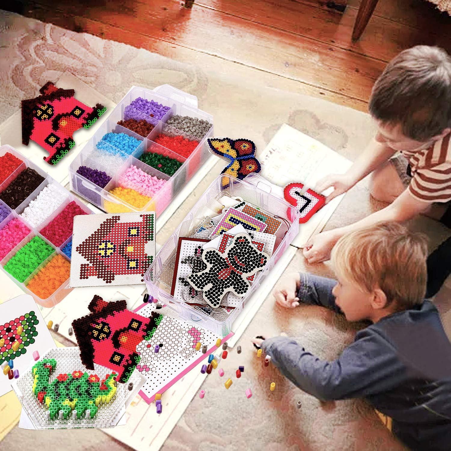 30,000 Piece Fuse Beads Kit for Kids 30 Colors, 5MM Size, with