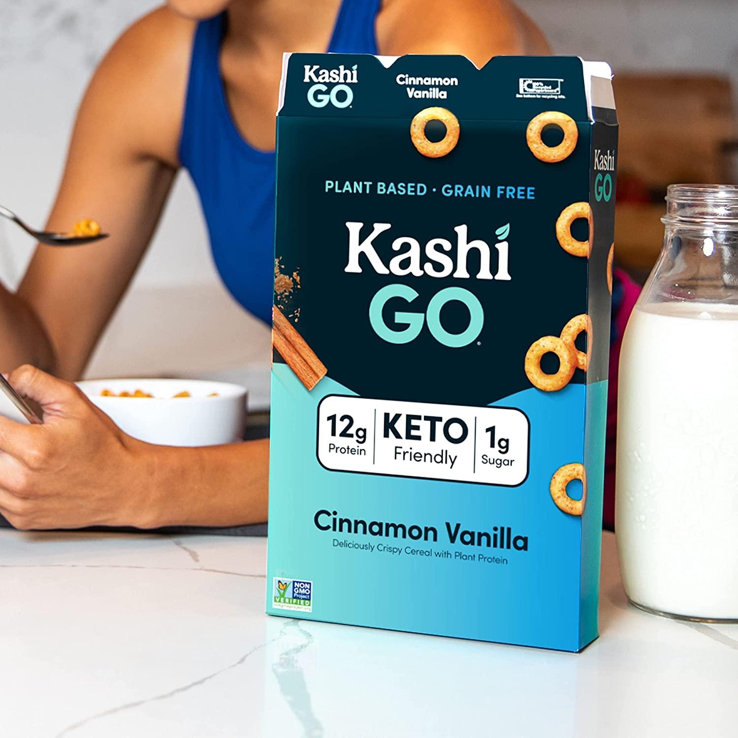 Kashi GO Breakfast Cereal, Vegan Protein, Keto Friendly Cereal