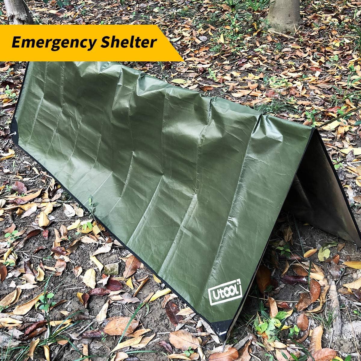 UTOOL Heavy Duty Emergency Blanket Green Durable and Reliable