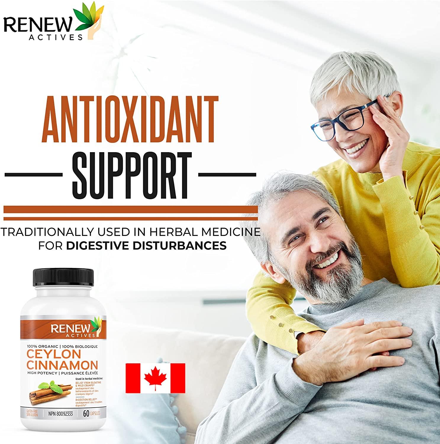 Organic Ceylon Cinnamon Supplement Capsules All Natural Vegan Cinnamon