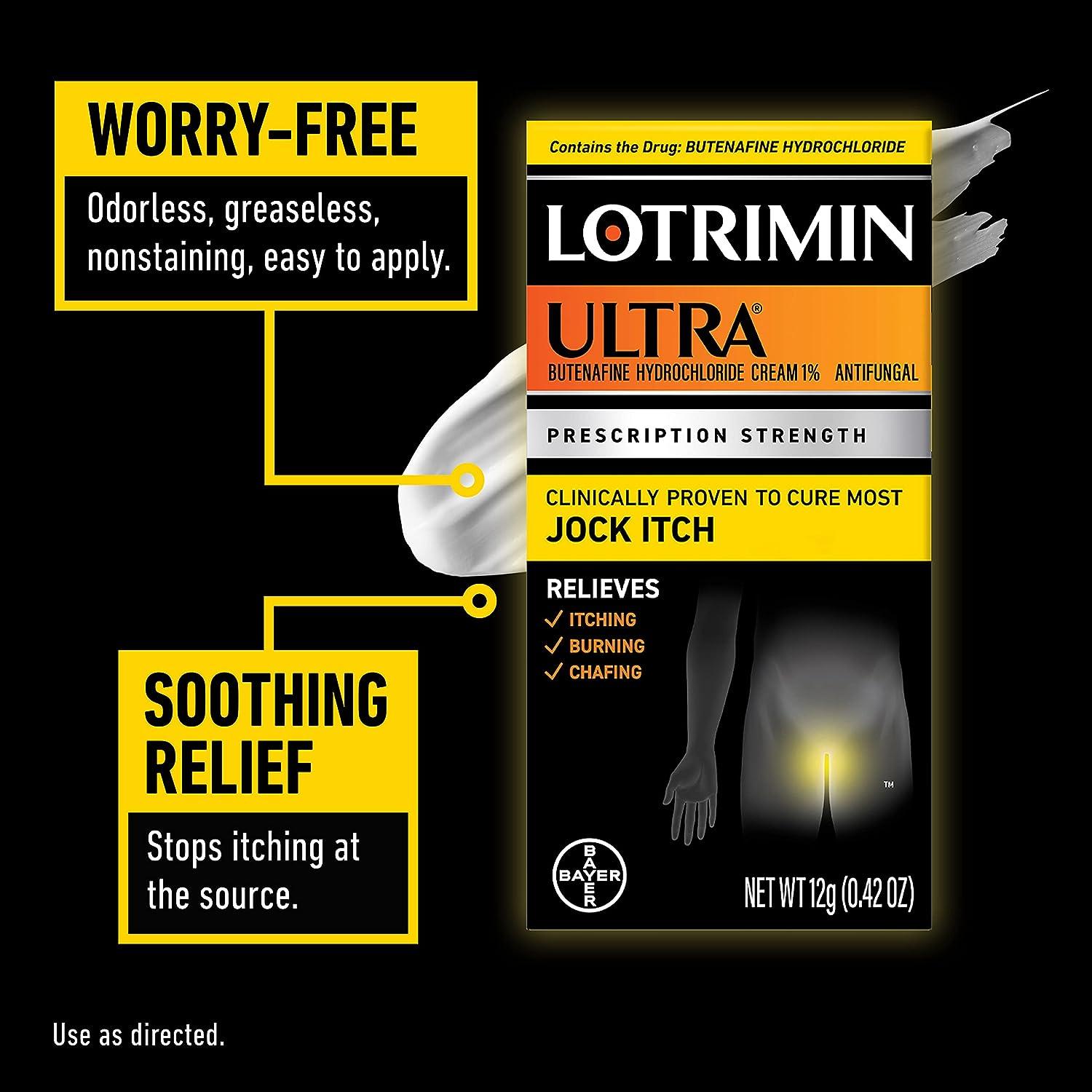 Lotrimin Ultra Antifungal Jock Itch Cream, Prescription Strength