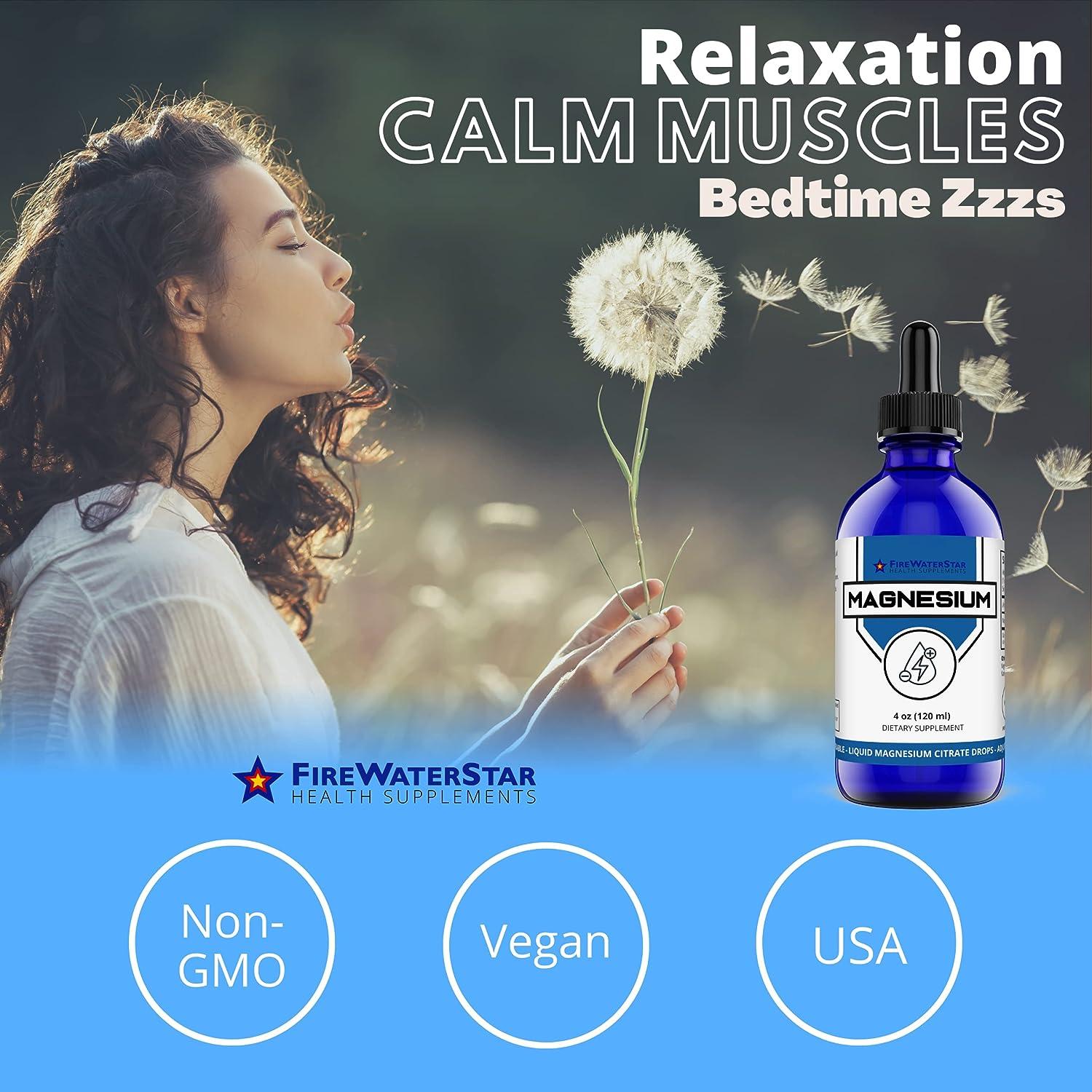 Magnesium Citrate Liquid Drops 99 Pure Magnesium Citrate 4oz