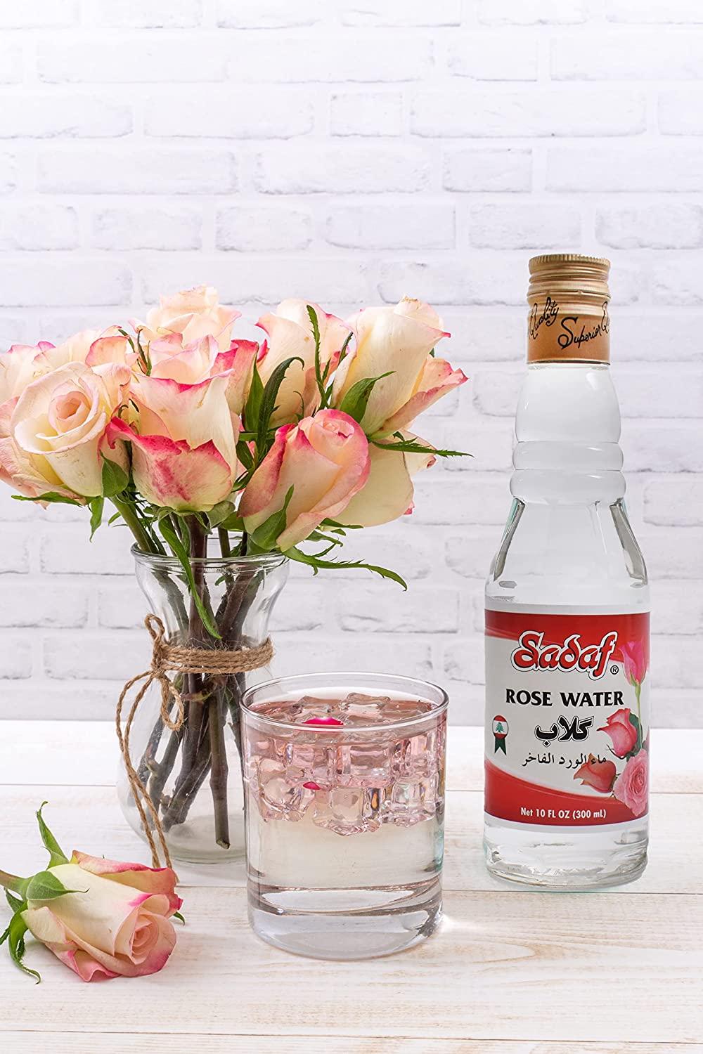 Sadaf Rose Water for Cooking 20 oz Food Grade Rose Water for Baking
