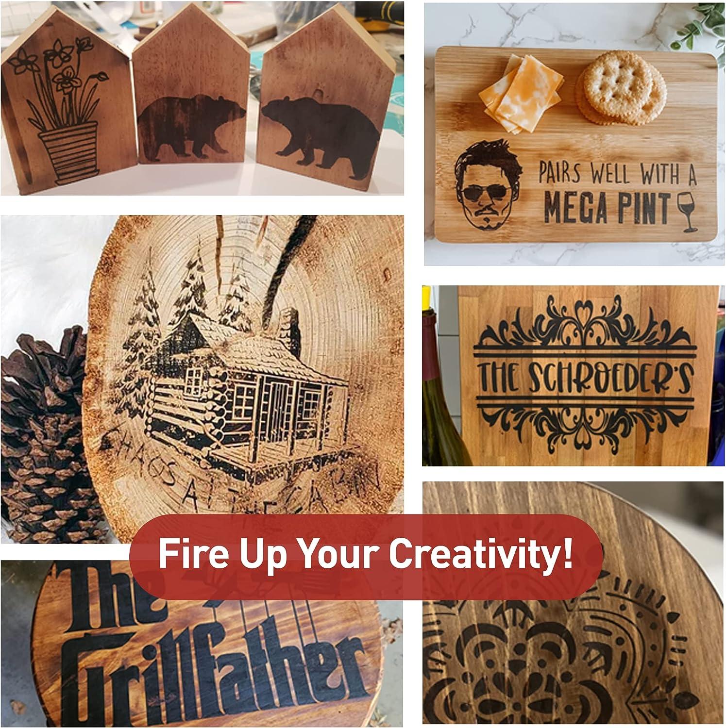 Custom Reusable Stencils for Woodburning with Torch Paste – Kristi's Sticky  Signs