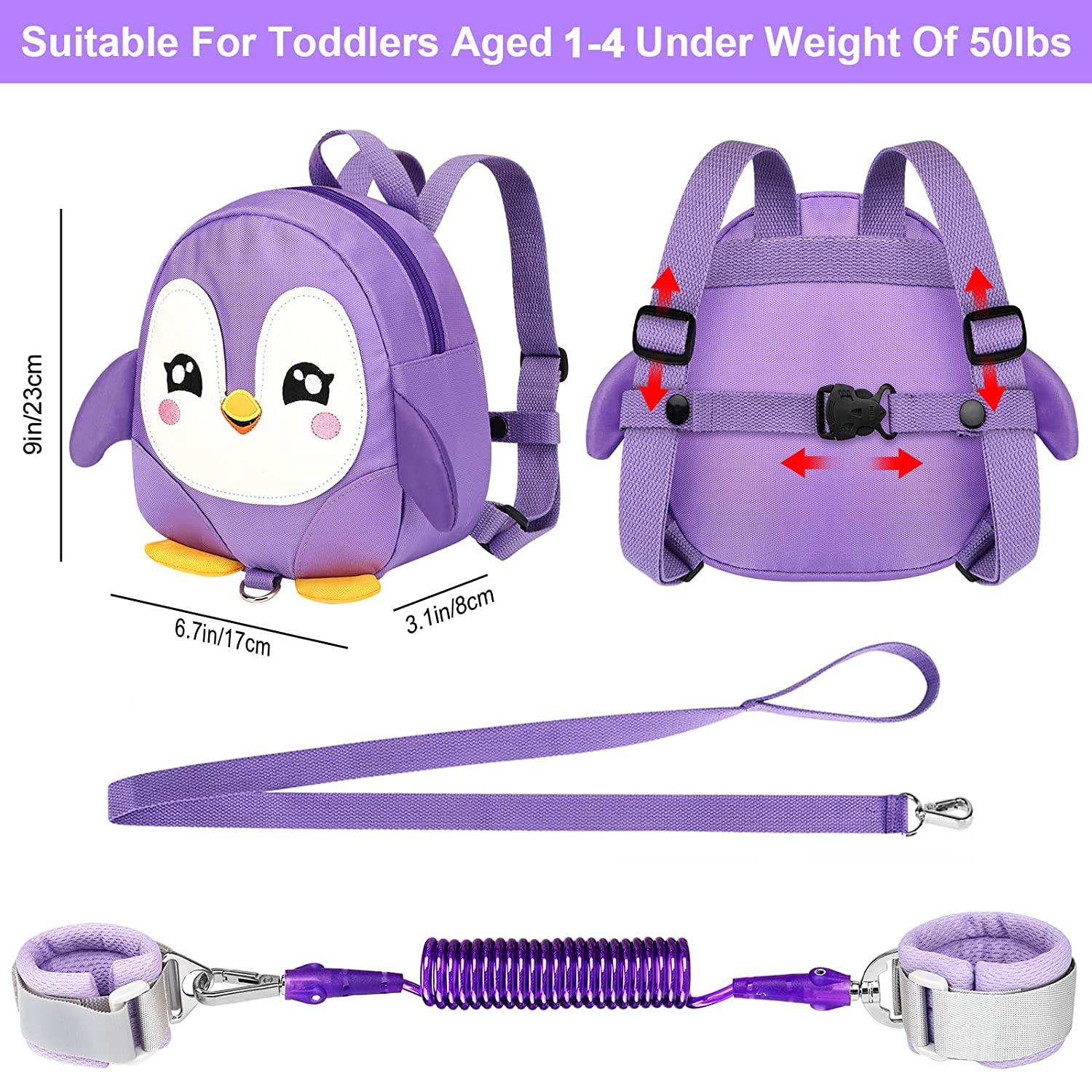 Accmor Toddler Harness Backpack Leash - Cute Penguin Kid