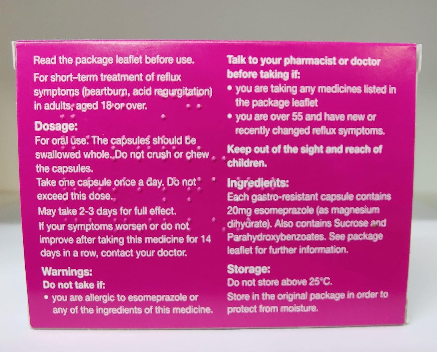 Perrigo Esomeprazole 20mg FastActing Heartburn Relief Buy Online