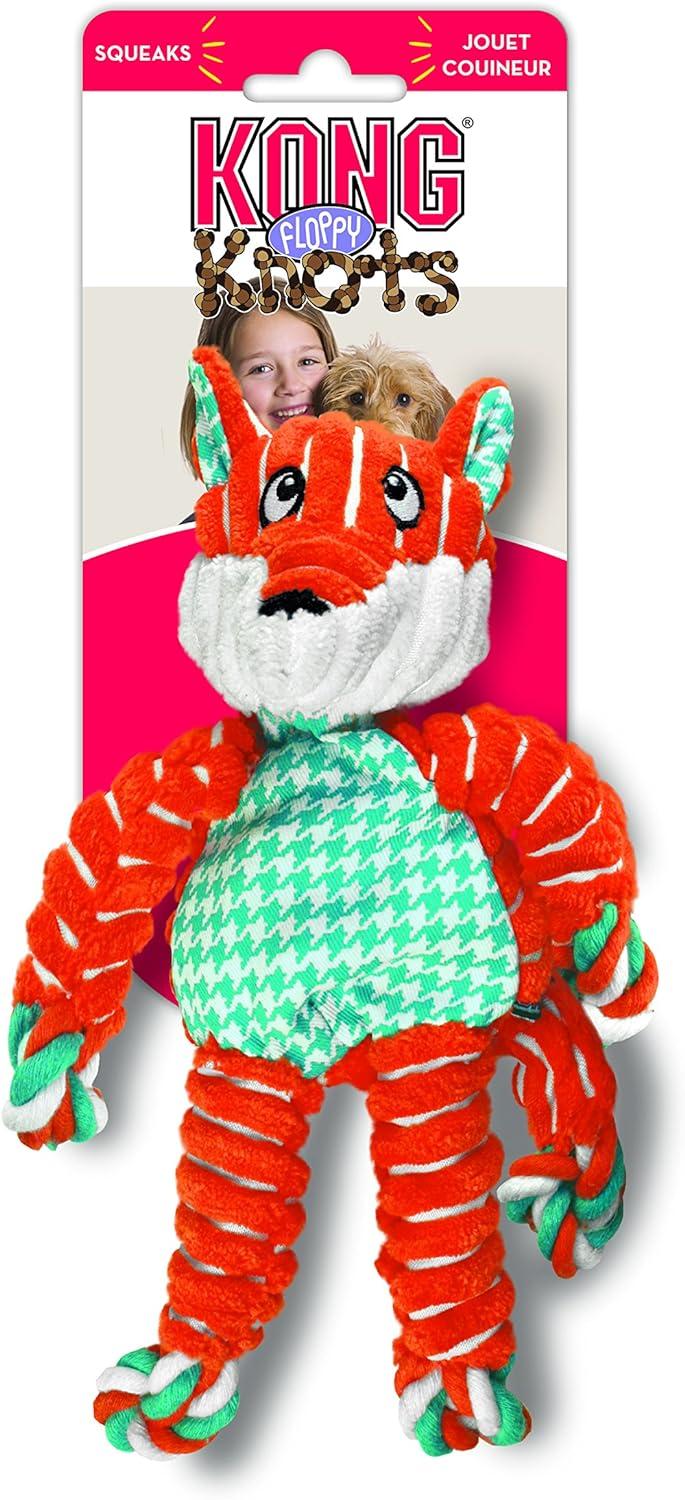 Buy KONG Floppy Knots Fox - Durable Knotted Rope Toy for Small/Medium ...