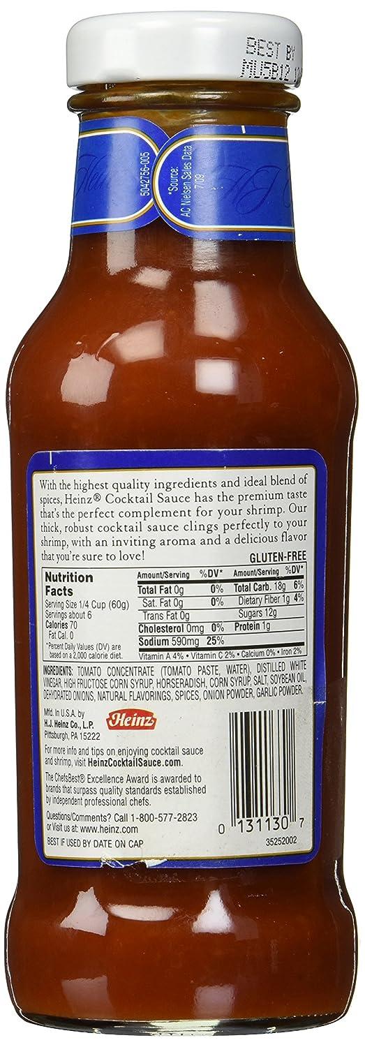 Heinz Original Cocktail Sauce 12 oz Tangy and Flavorful Seafood