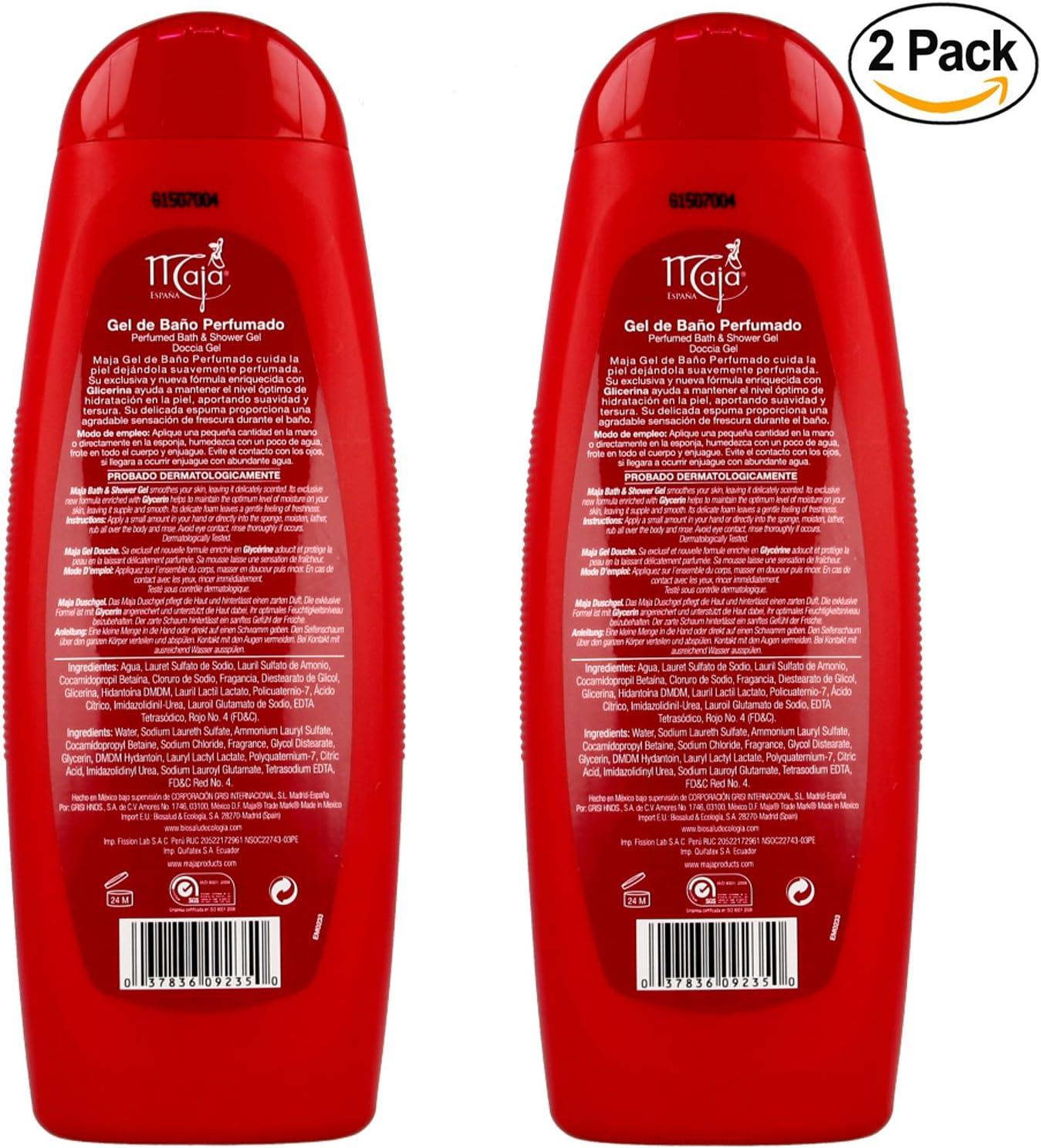 Maja Bath and Shower Gel 13.5 oz 2Pack Perfumed Body Wash