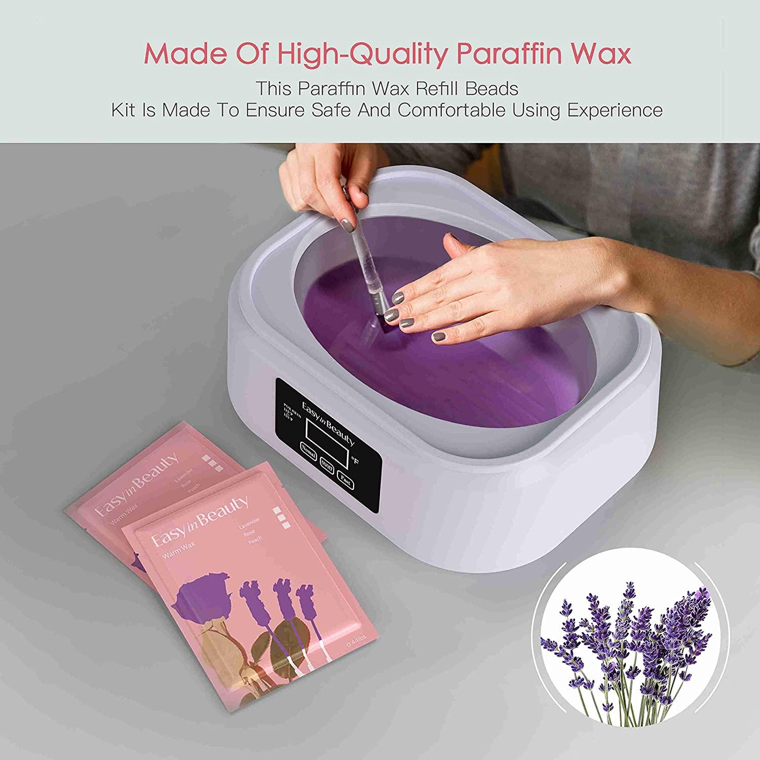 EasyinBeauty Paraffin Wax Refill 2.64 lbs, 6 Pack Paraffin Wax Blocks