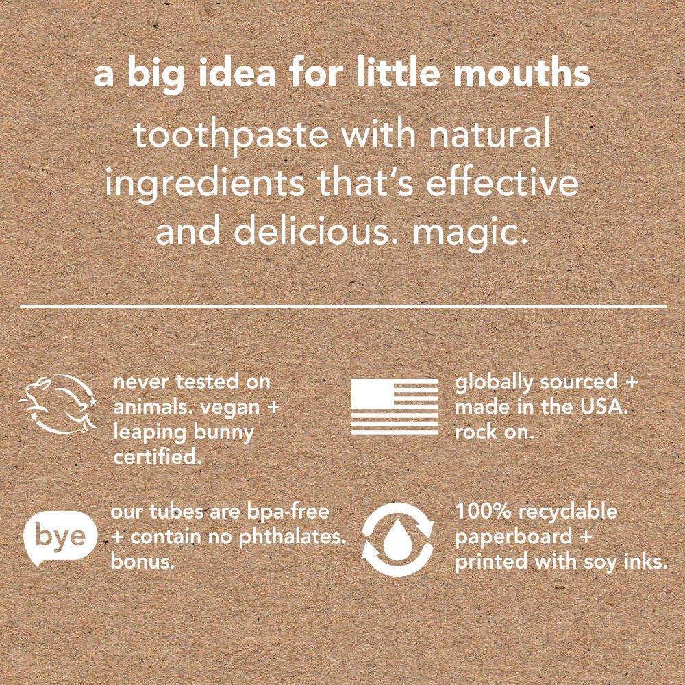 Hello Oral Care Fluoride Free Training Toothpaste for Toddlers + Kids