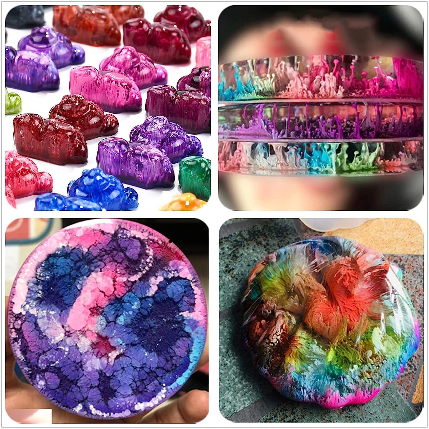 Alcohol Ink Set 48 Bottles Vibrant Colors High Concentrated Alcohol-Based  Ink, Concentrated Epoxy Resin Paint Colour Dye, Great for Painting,Resin  Petri Dish, Coaster,Tumbler Cup Making,(10ml Each)