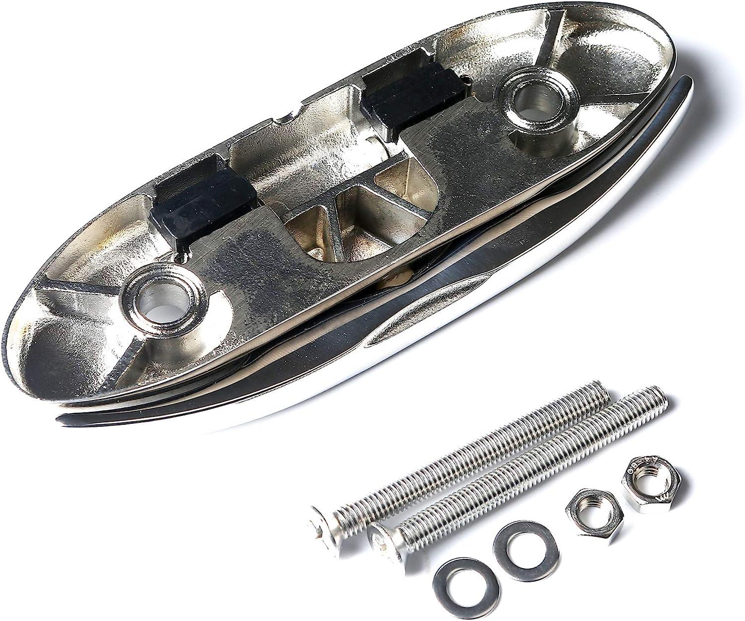 MX Boat Folding Cleats 41/2 inch Marine Dock Cleats Flip Up Boat