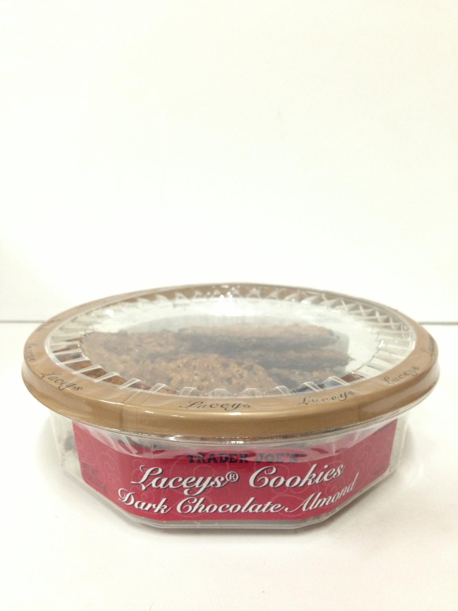 Trader Joes Laceys Cookies Dark Chocolate Almond (Pack of 2)