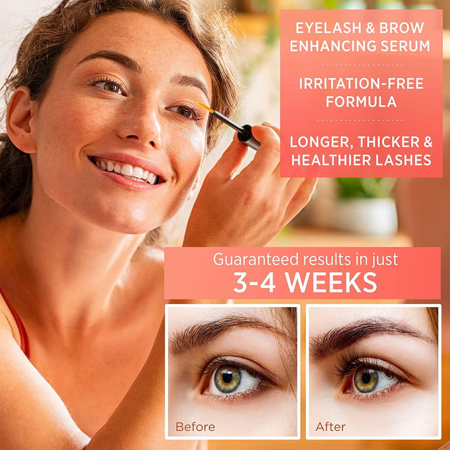 Natural Vine Eyelash and Brow Growth Serum, Irritation Free Formula