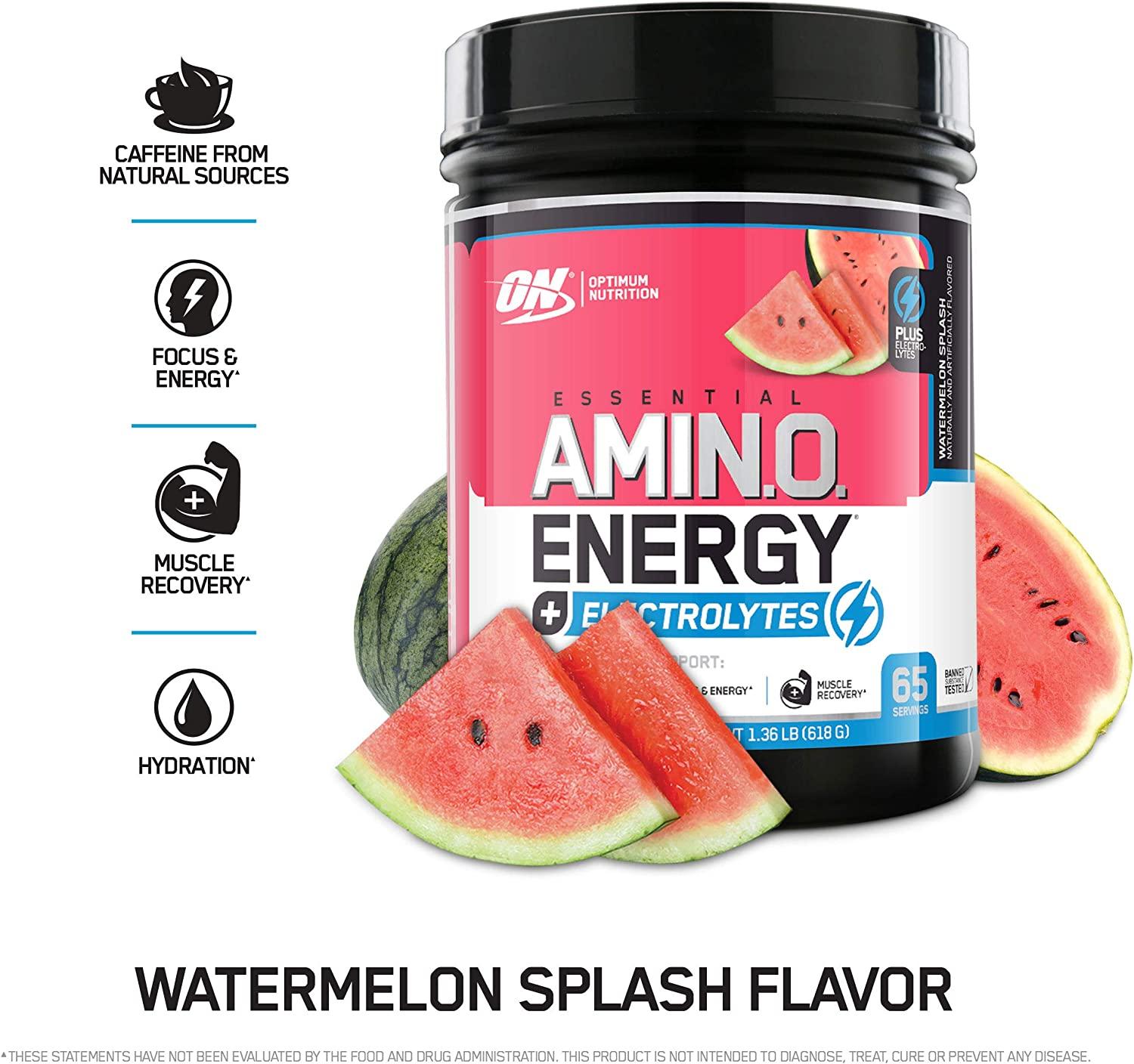 Optimum Nutrition Amino Energy + Electrolytes Powder Watermelon