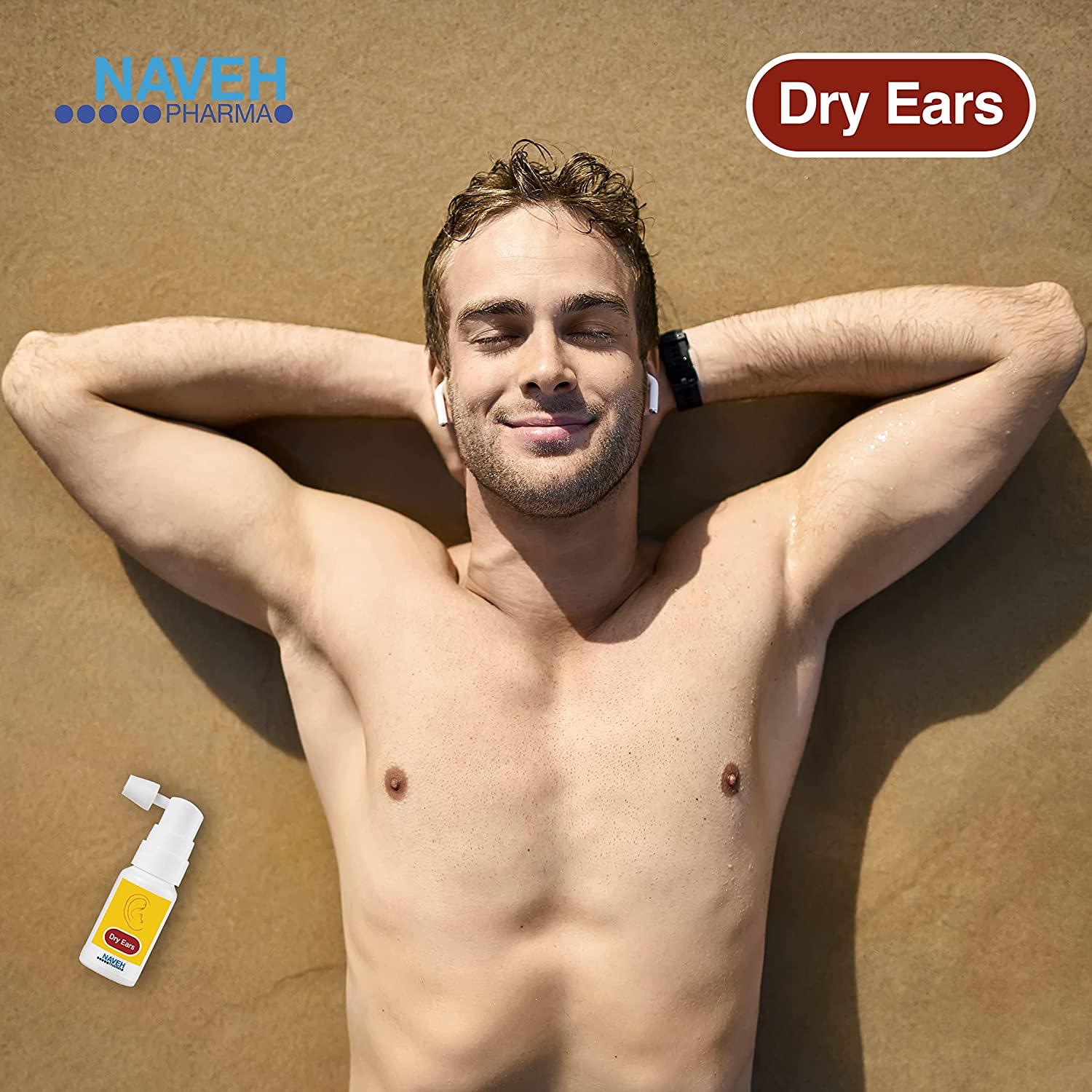 NAVEH PHARMA Dry Ears Swimmers Ear Drops Spray Ear Drying Solution for Adults and Kids