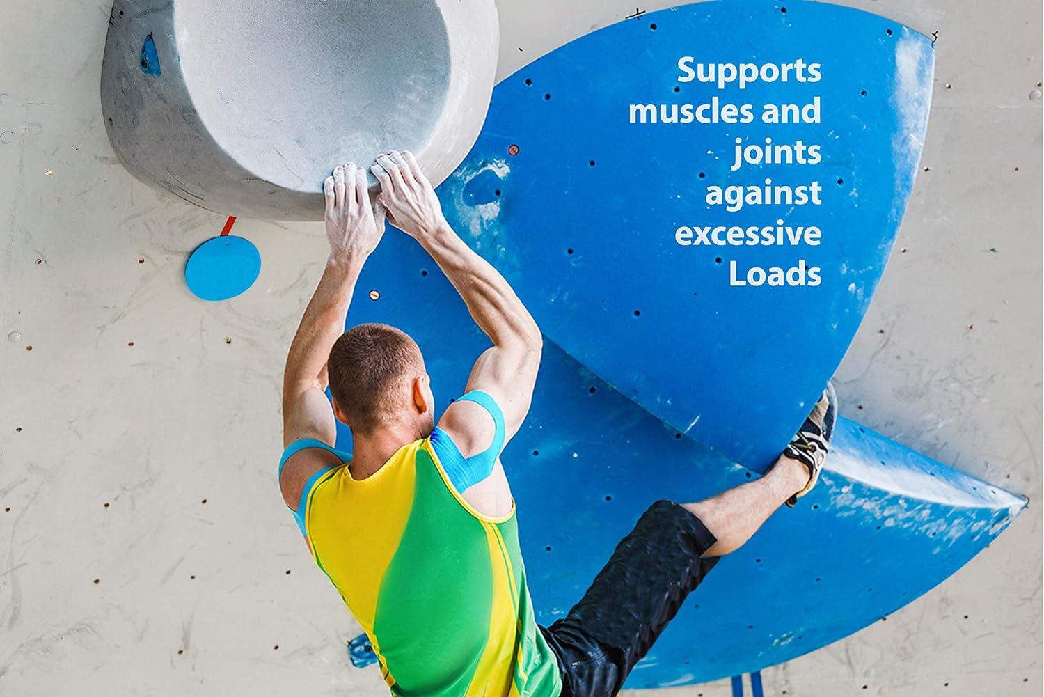 Titanium Sports Kinesiology Tape 5m Roll of Elastic Water Resistant Tape for Support & Muscle