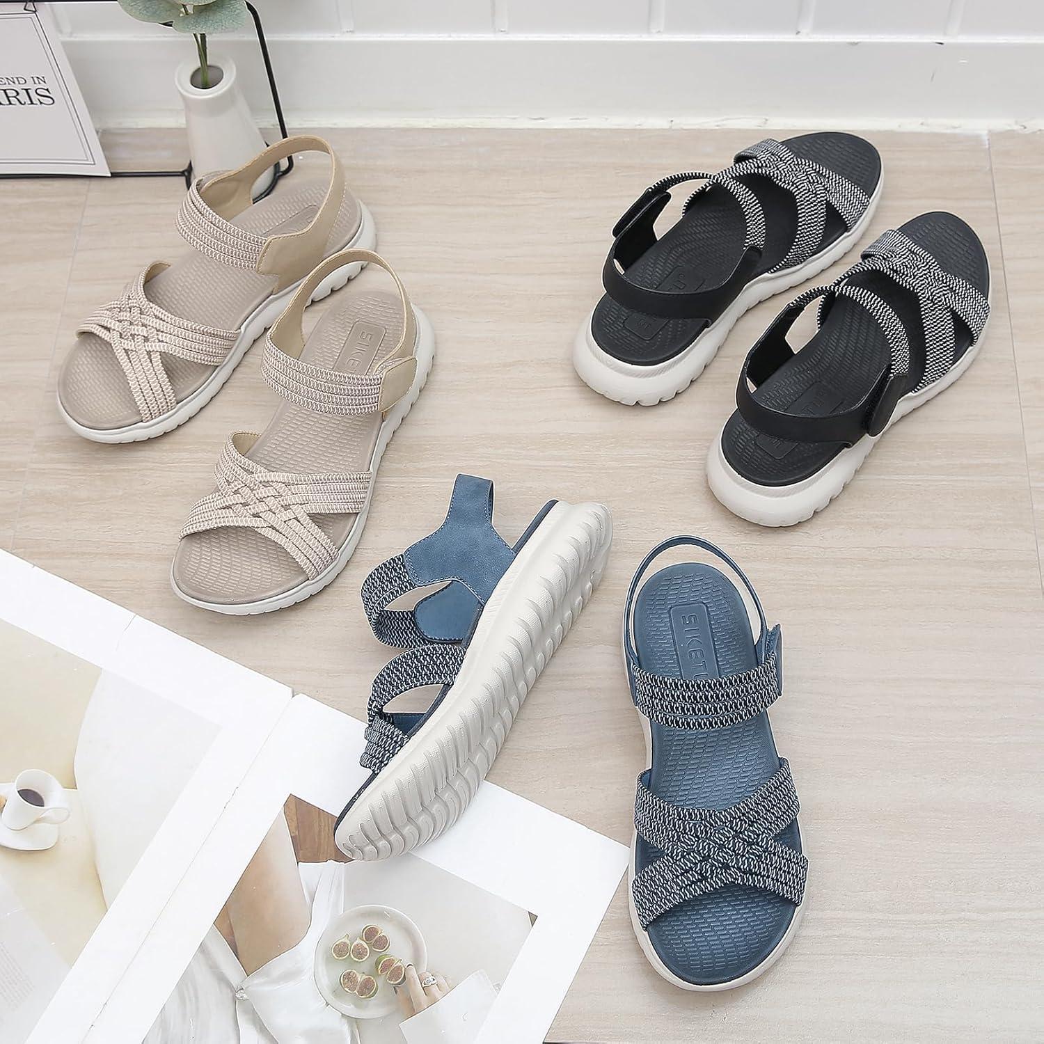 2026 * * Mama Sandalen voor Buitengebruik, Zachte * Comfortabel voor Vrouwen in de Middenleeftijd en Ouderen, Platte, Antislip Zomerschoenen, Dameschoenen