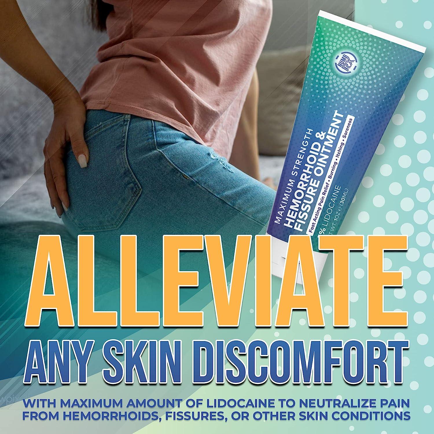 NumbRX Premium Hemorrhoid Cream with 5 Lidocaine Pain Relief