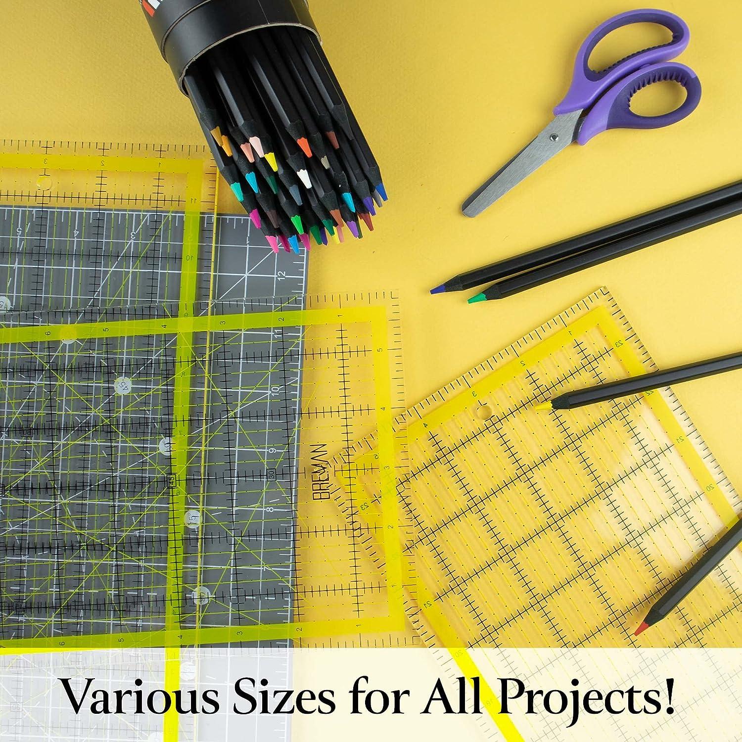 Breman Precision Clear Quilting Ruler 6x18 Inch Clear Ruler Clear