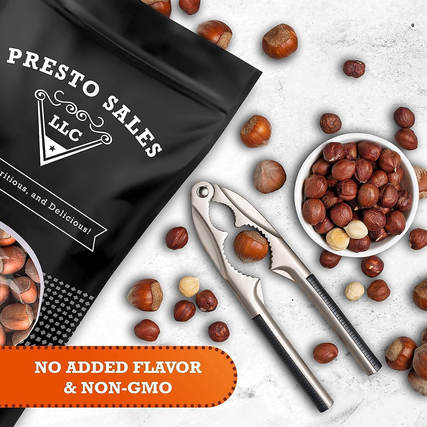 Presto Sales Hazelnuts (Filberts) Raw In Shell 80 oz NonGMO, Natural