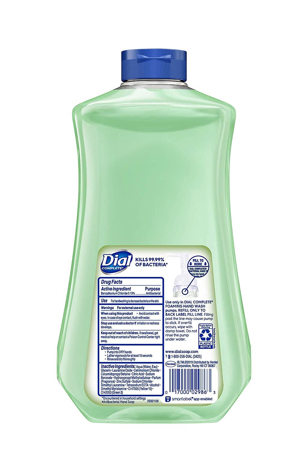 Dial Complete Antibacterial Foaming Hand Wash Refill Fresh Pear 32oz
