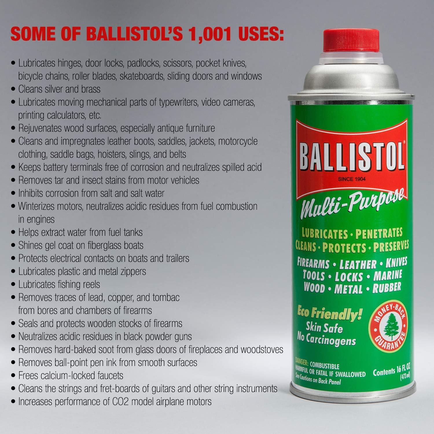 Ballistol Multi-Purpose Can Lubricant Cleaner Protectant 16 oz Single with  1 Sprayer