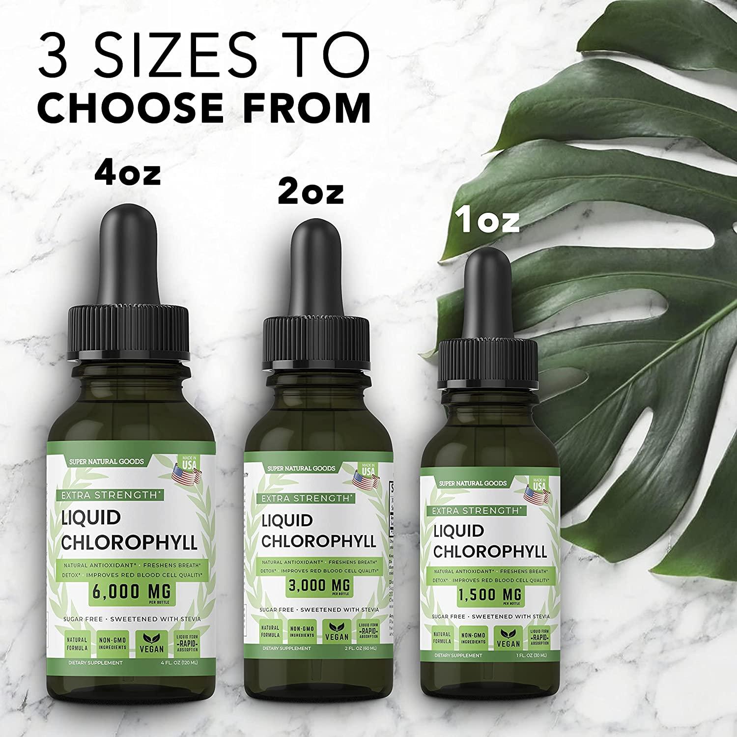 All Natural Liquid Chlorophyll Drops for Water Premium Chlorophyll