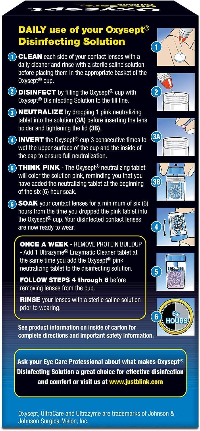 Oxysept Disinfecting Solution Neutralizer Ultracare Formula, 12 oz. (1