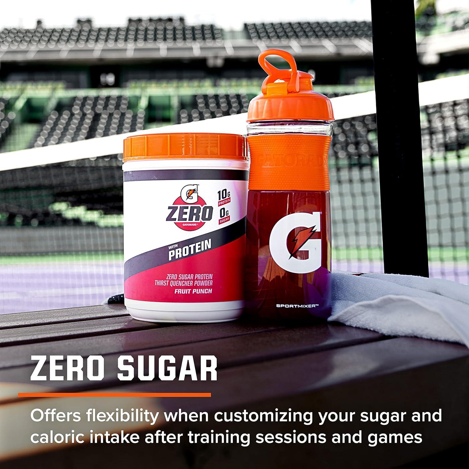 Gatorade Zero with Protein Powder 10g Whey Protein Isolate Zero Sugar