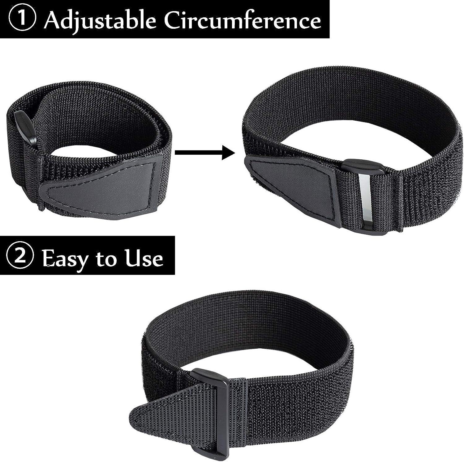 6 Pcs Bicycle Pant Leg Straps Adjustable Cycling Ankle Safety Band  Multipurpose Black Elastic Magic Fastening Belt with Buckle for Riding  Climbing Fishing Outdoor Sports (1.5 x13.8 )