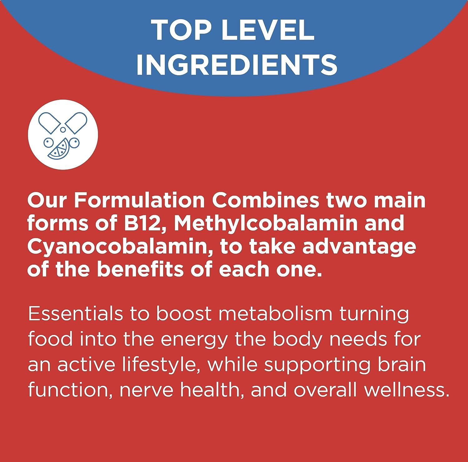 BIOTOPLEVEL Vitamin B12 Liquid Sublingual Drops Plus B1B6 in Fastest