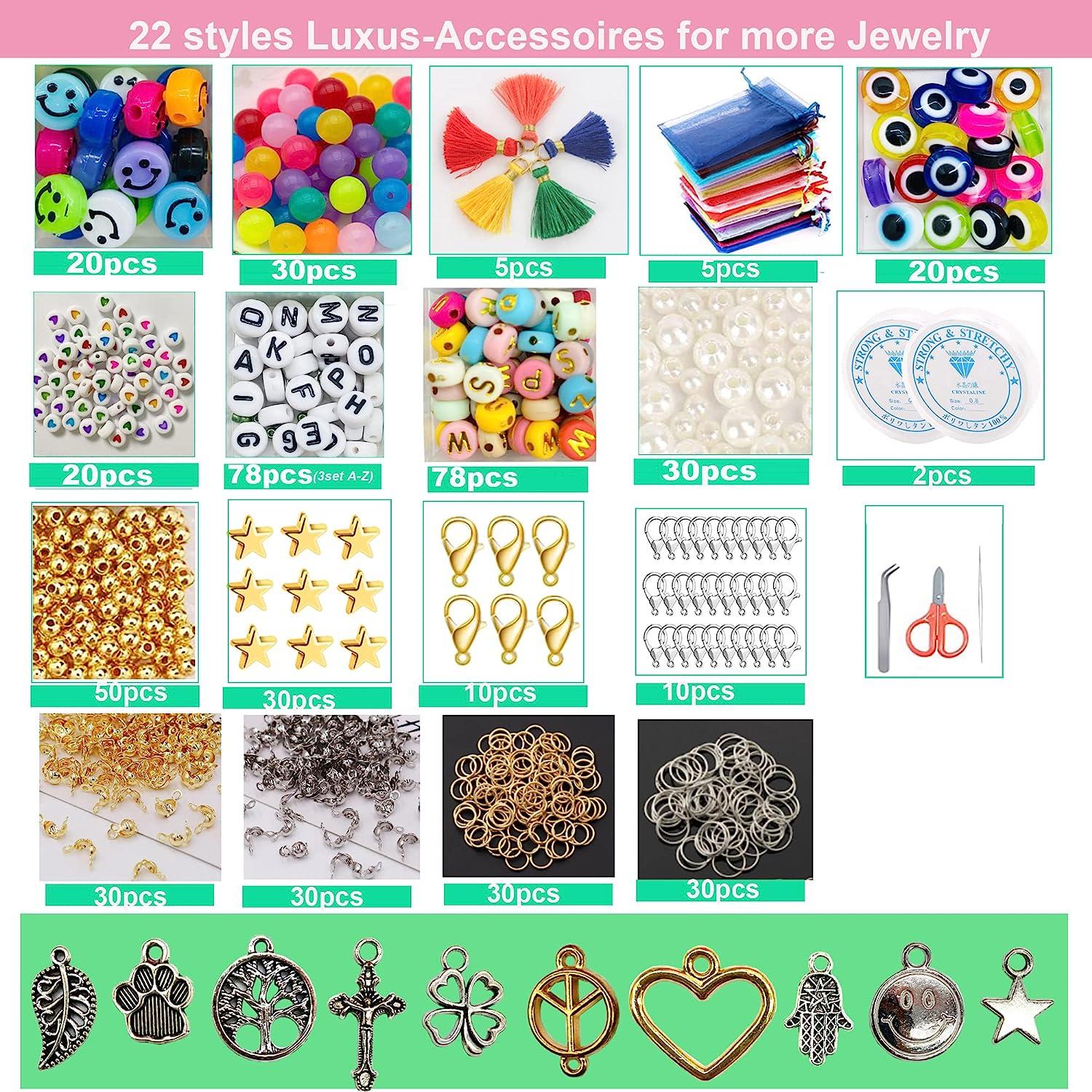 Seed Beads 16000pcs 3mm 36 Color Glass Beads for Bracelet Making Kit  Aesthetic Glass Seed Beads with 22 Different Beads Charms Kit for DIY Bracelet  Necklace Ring Making (3mm)