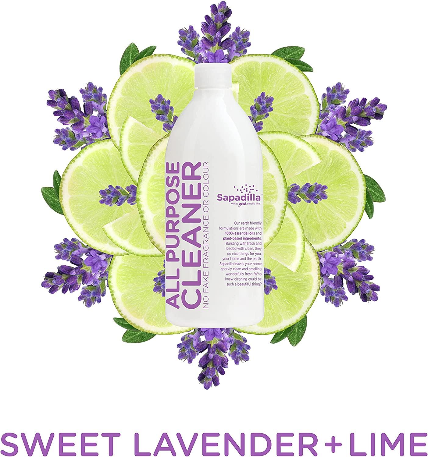 Sapadilla Sweet Lavender + Lime Biodegradable AllPurpose Cleaner Concentrate, 25 Ounce