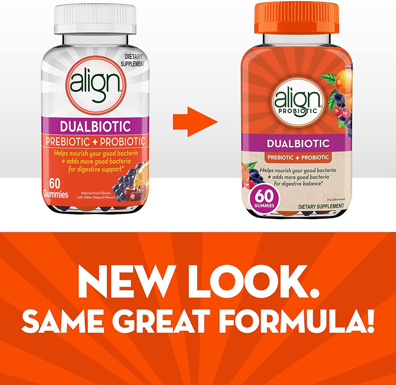 Align DualBiotic, Prebiotic + Probiotic for Men And Women, Help nourish