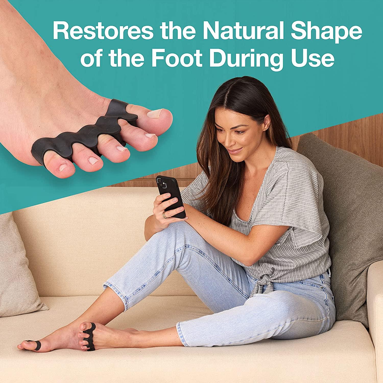 ZenToes Silicone Toe Spacers for Correct Toe Alignment, Bunion and