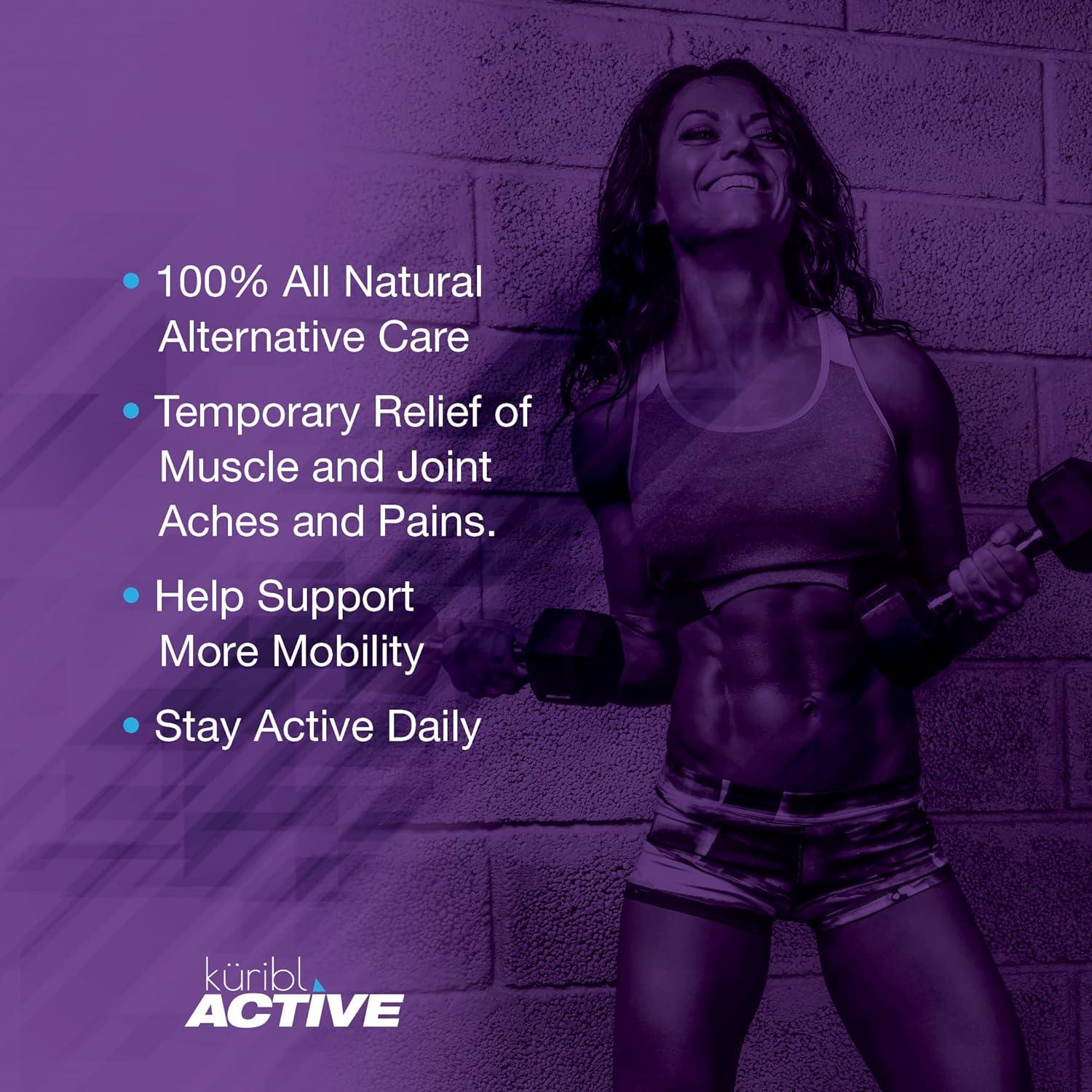 Kuribl Active Muscle Salve All Natural Pain Relief with Menthol Camphor