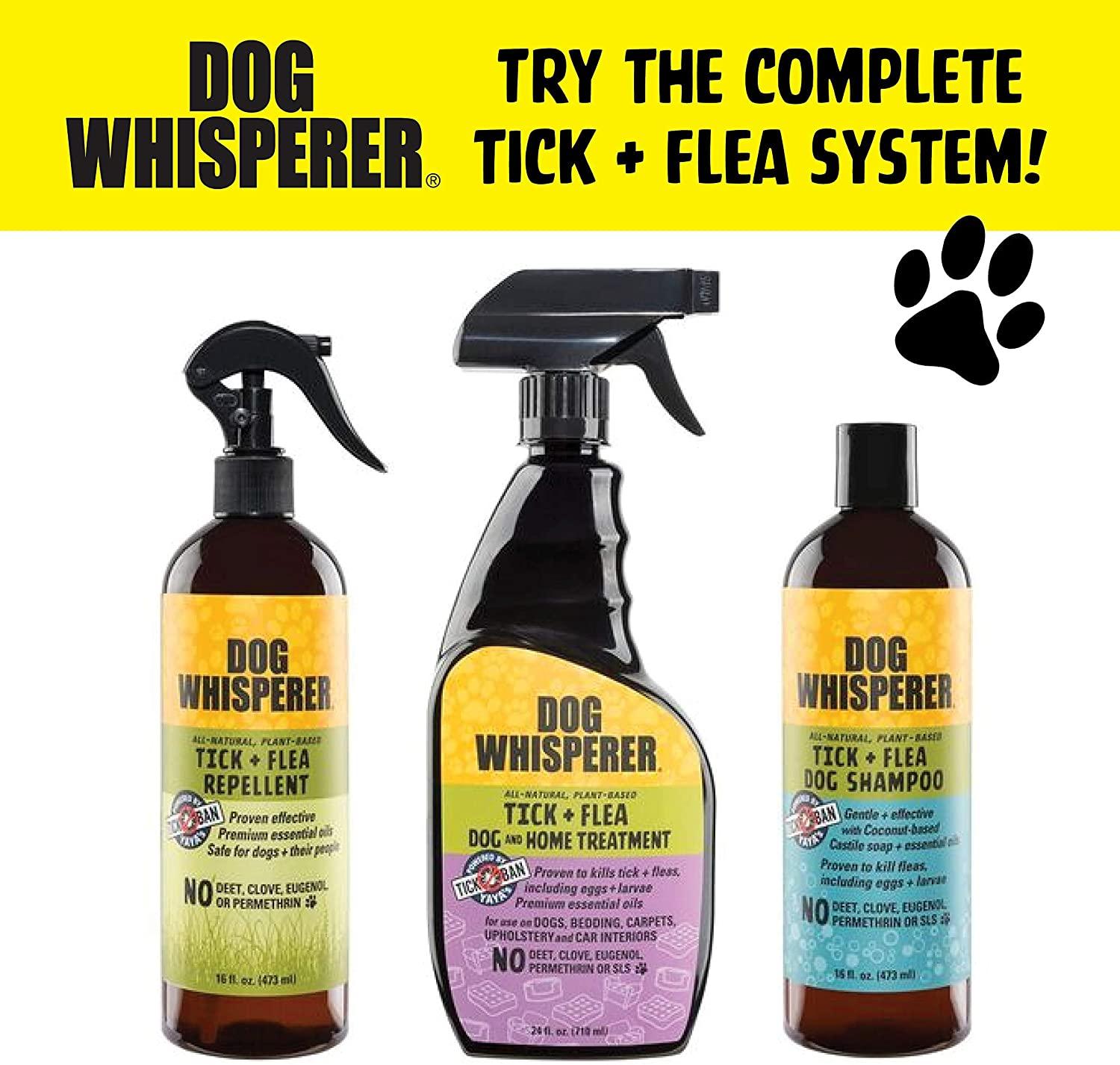 Dog Whisperer Tick + Flea Repellent, AllNatural, Extra Strength