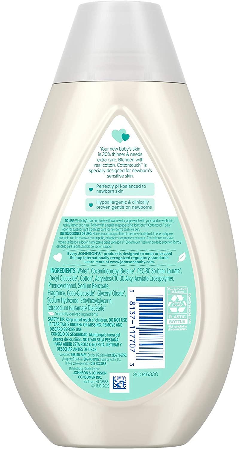 Johnson's Baby CottonTouch Newborn Body Wash Shampoo Gentle