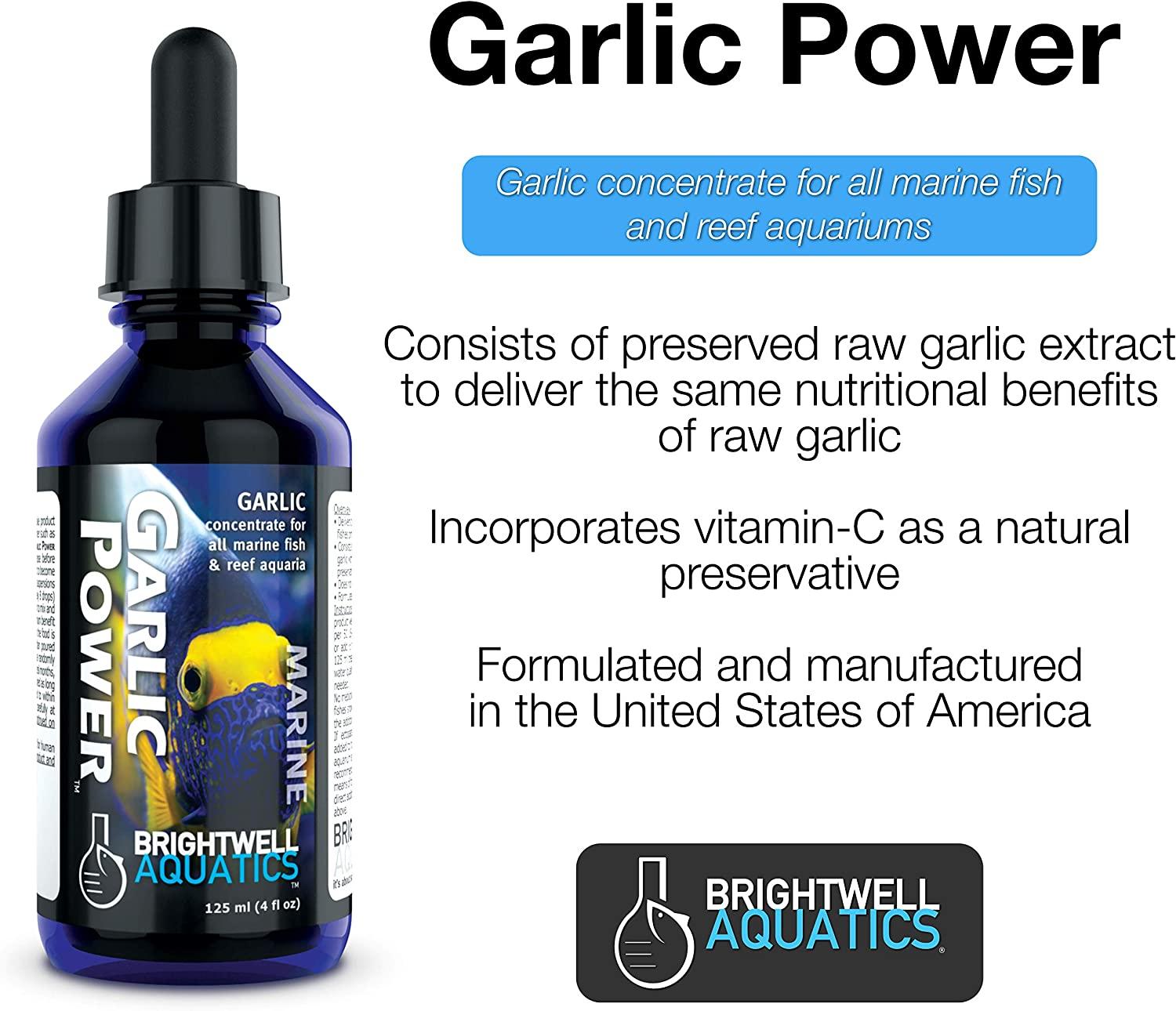 Brightwell Aquatics Garlic Power Liquid Garlic Concentrate for Marine