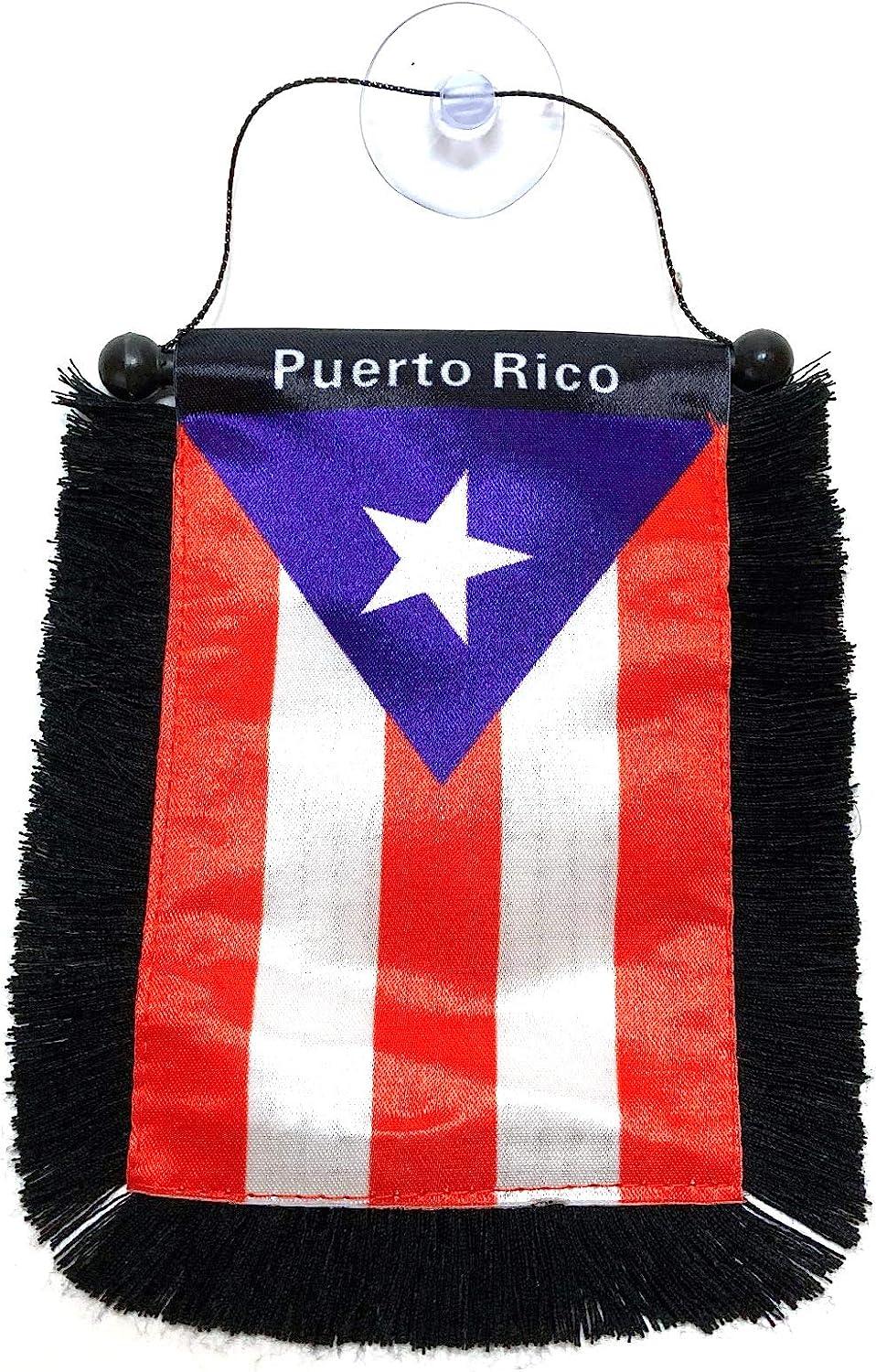 Puerto Rico Car Flag Decals - Quality Mini Banner for Windows - Puerto ...