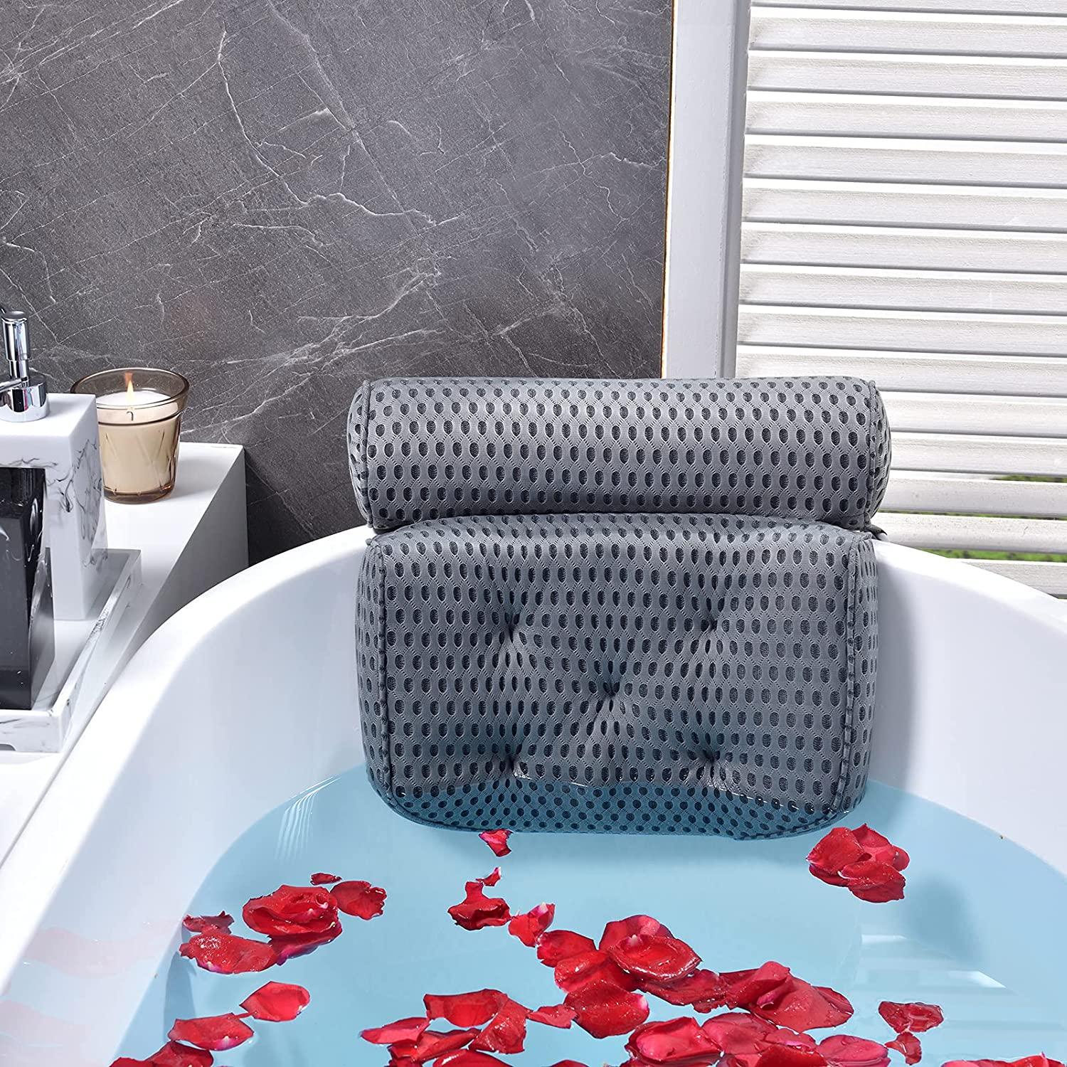 Bath Pillow Bathtub Pillow Bath Pillows for Tub with Neck, Head