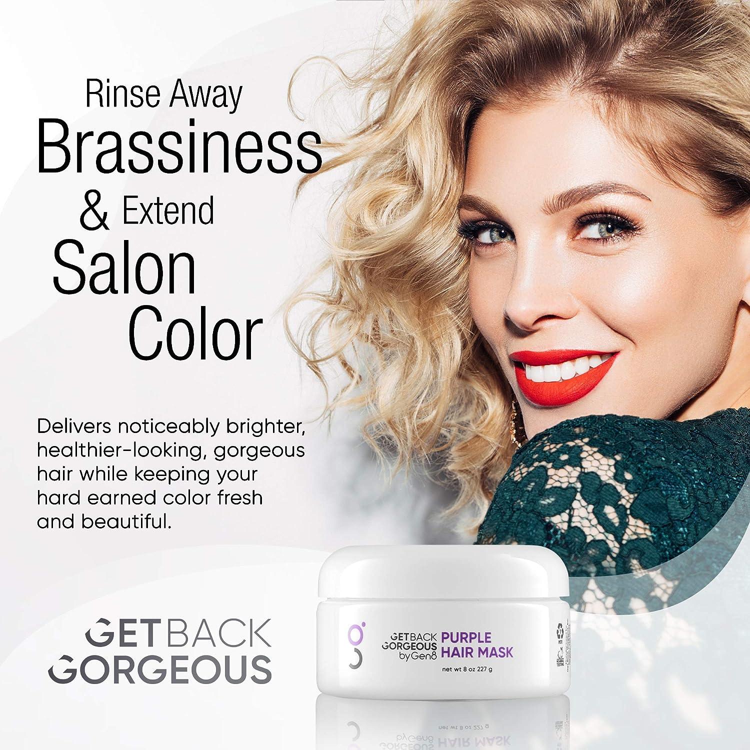 Purple Hair Mask for Blonde Hair by GBG Weekly Restoration Mask
