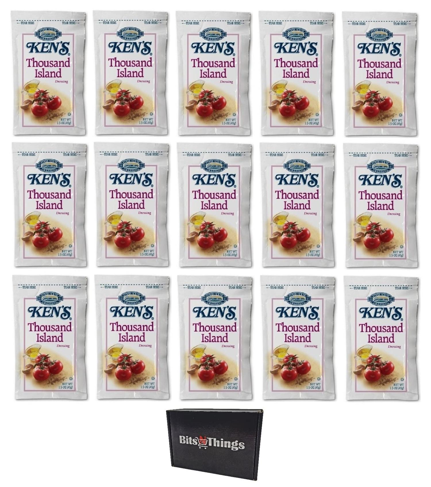 Kens Thousand Island Salad Dressing Packets (Pack of 15) - Convenient Individual Portions | Buy Now with Express International Delivery | GoSupps.com Kens Thousand Island Salad Dressing Packets (Pack of 15) - Convenient Individual Portions | Buy Now with Express International Delivery | GoSupps.com