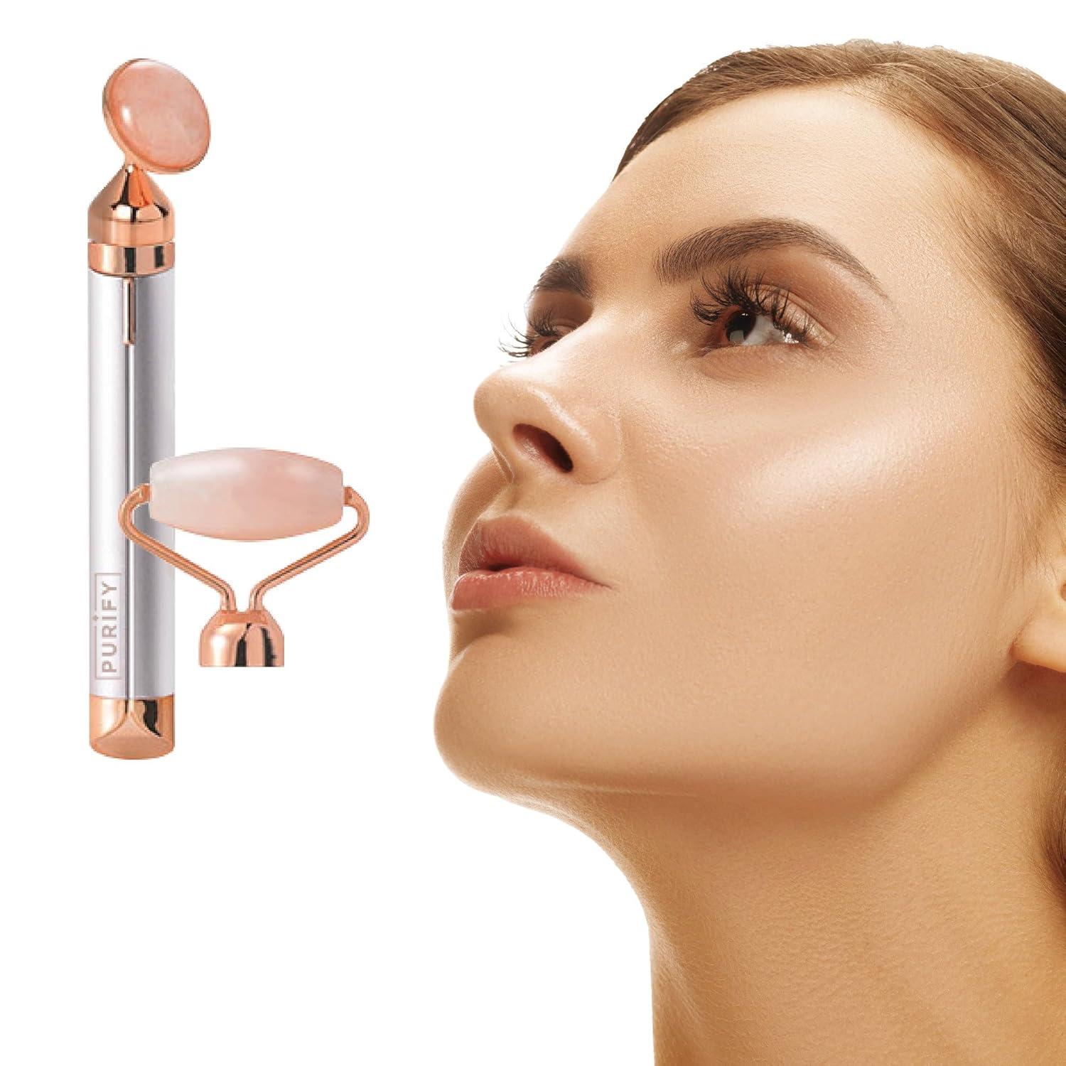 Purify 2 in 1 Vibrating Face Roller | Electric Jade Roller Massager for  Wrinkles & Eye Puffiness - Shop Internationally | Buy Now with Express  International Delivery | GoSupps.com