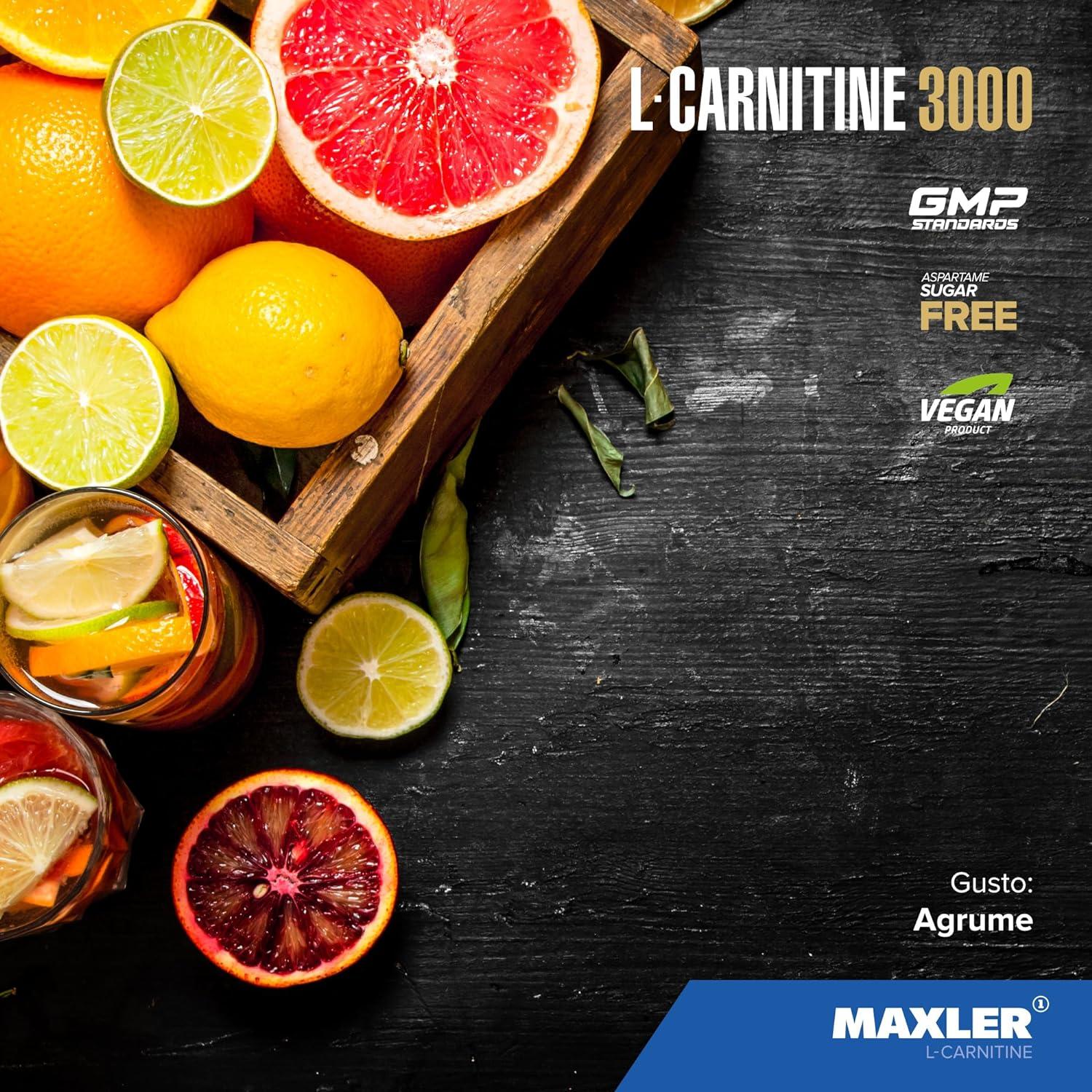 Maxler L-Carnitine 3000 - Citrus Flavor - 14x25ml Vegan Liquid - 3000mg  High Dose - Dietary Supplement with Measuring Cup | Buy Now with Express  International Delivery | GoSupps.com