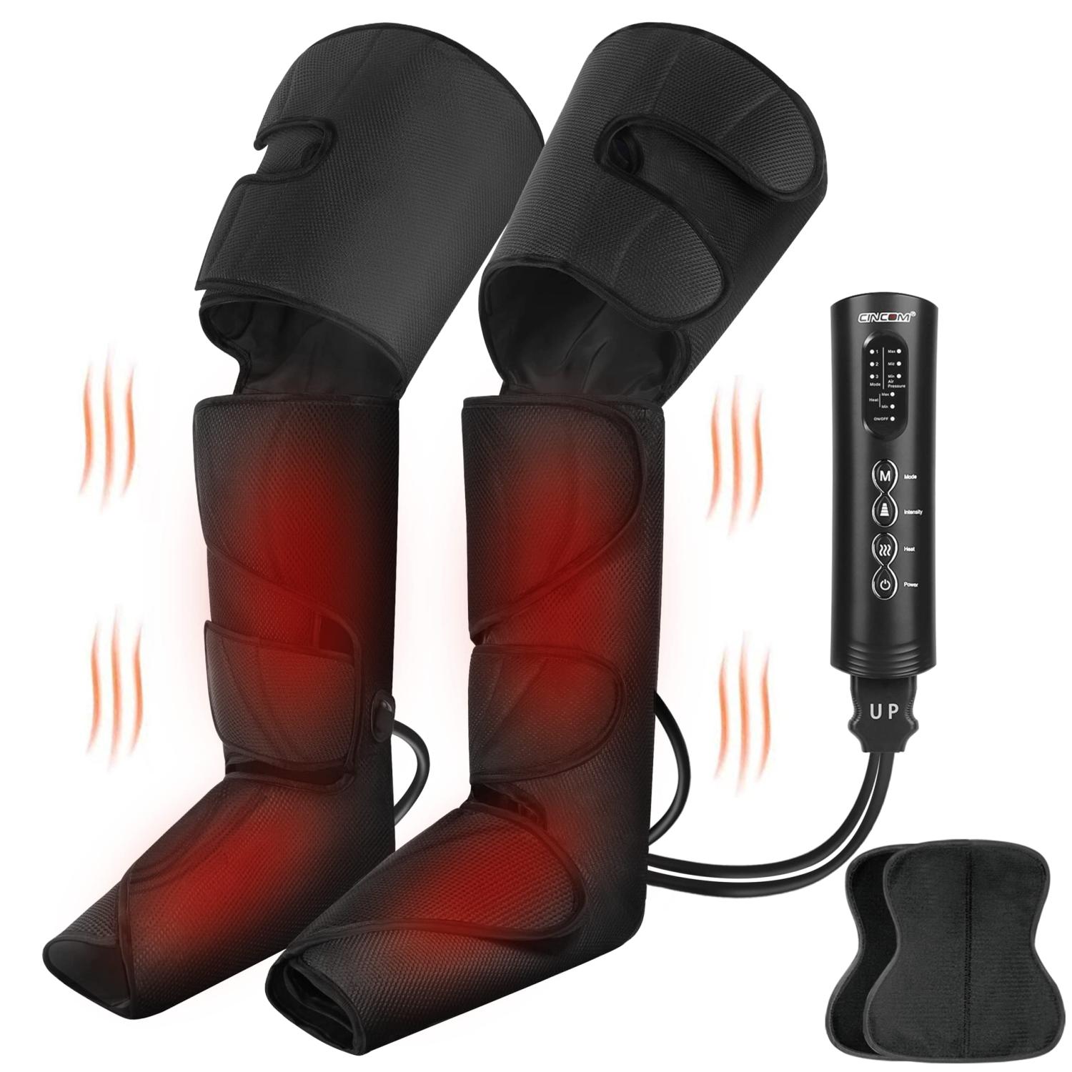 Leg Massager with Heat for Circulation 3 Modes, 3 Intensities