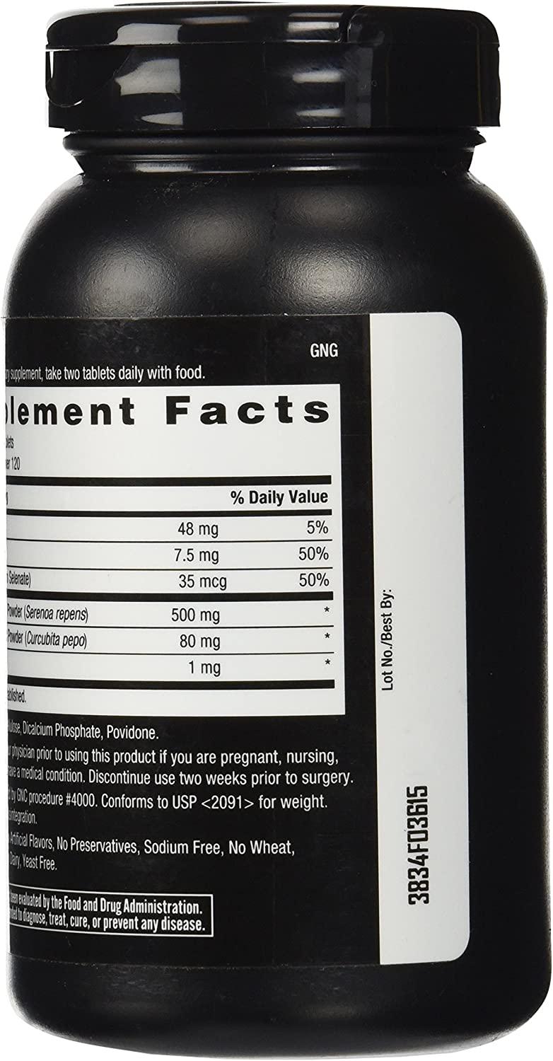 GNC Men's Saw Palmetto Formula 240 Tablets Supports Normal Prostate Function 120 Servings